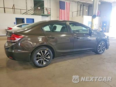 Trzecie zdjęcie samochodu z tyłu: 2013 HONDA CIVIC EX VIN:19XFB2F83DE008443 - miniatura