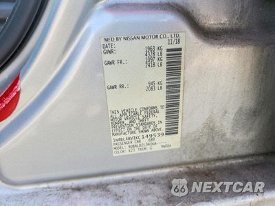 Zdjęcie 12 z 12 samochodu: 2019 NISSAN ALTIMA S VIN:1N4BL4BV1KC149539 - miniatura