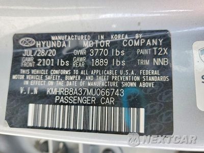 Zdjęcie 13 z 13 samochodu: 2021 HYUNDAI VENUE SE VIN:KMHRB8A37MU066743 - miniatura