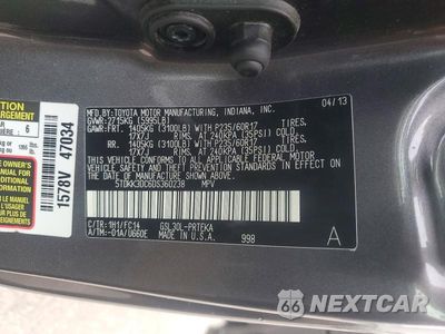 Zdjęcie 13 z 13 samochodu: 2013 TOYOTA SIENNA LE VIN:5TDKK3DC6DS360238 - miniatura