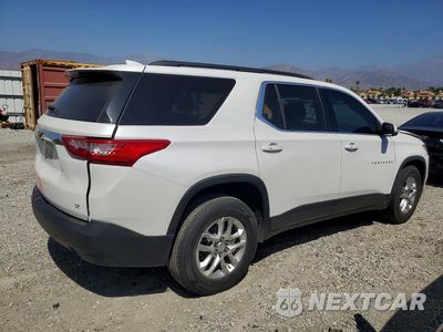Trzecie zdjęcie samochodu z tyłu: 2021 CHEVROLET TRAVERSE LT VIN:1GNERGKW8MJ155988 - miniatura