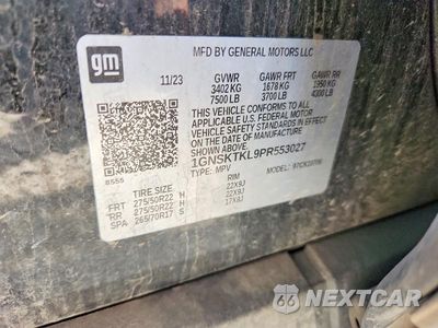 Zdjęcie 12 z 12 samochodu: 2023 CHEVROLET TAHOE K1500 HIGH COUNTRY VIN:1GNSKTKL9PR553027 - miniatura