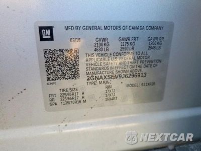 Zdjęcie 12 z 12 samochodu: 2018 CHEVROLET EQUINOX LT VIN:2GNAXSEV9J6296913 - miniatura