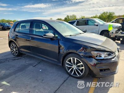Czwarte zdjęcie samochodu z boku: 2016 VOLKSWAGEN GOLF S/SE VIN:3VW217AU8GM014345 - miniatura