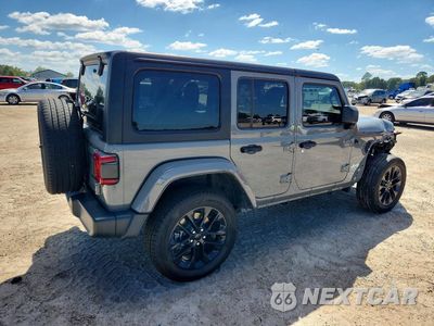 Trzecie zdjęcie samochodu z tyłu: 2023 JEEP WRANGLER SAHARA 4XE VIN:1C4JJXP61PW698713 - miniatura