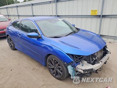 Czwarte zdjęcie samochodu z boku: 2019 HONDA CIVIC SPORT VIN:2HGFC4B80KH309205 - miniatura