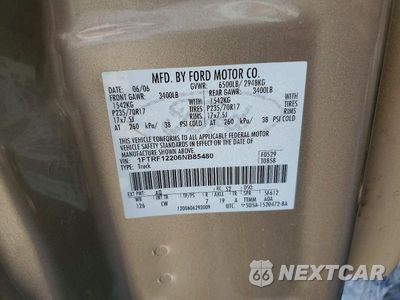 Zdjęcie 13 z 13 samochodu: 2006 FORD F150 VIN:1FTRF12206NB85480 - miniatura