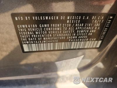 Zdjęcie 12 z 12 samochodu: 2018 VOLKSWAGEN JETTA S VIN:3VW2B7AJXJM244320 - miniatura