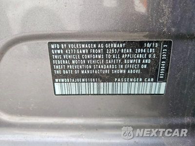 Zdjęcie 12 z 12 samochodu: 2014 VOLKSWAGEN GOLF VIN:WVWDB7AJ0EW010611 - miniatura