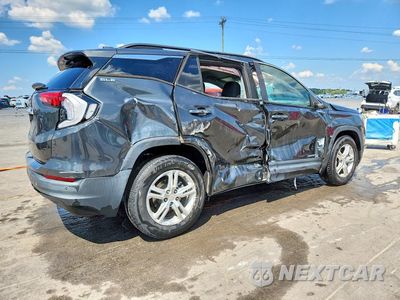 Trzecie zdjęcie samochodu z tyłu: 2021 GMC TERRAIN SLE VIN:3GKALMEV0ML358400 - miniatura