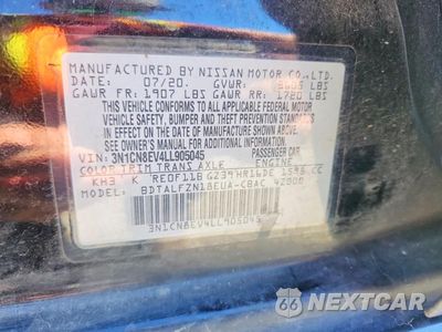 Zdjęcie 12 z 12 samochodu: 2020 NISSAN VERSA SV VIN:3N1CN8EV4LL905045 - miniatura