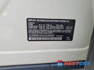 Zdjęcie 13 z 13 samochodu: 2016 BMW X5 XDRIVE35I VIN:5UXKR0C59G0S90902 - miniatura