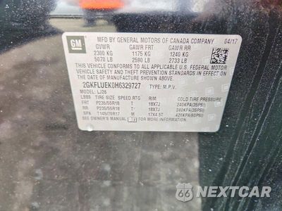 Zdjęcie 13 z 13 samochodu: 2017 GMC TERRAIN SLT VIN:2GKFLUEK0H6329727 - miniatura
