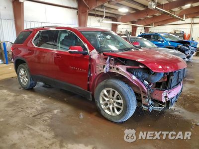 Czwarte zdjęcie samochodu z boku: 2019 CHEVROLET TRAVERSE LT VIN:1GNERGKW0KJ301250 - miniatura