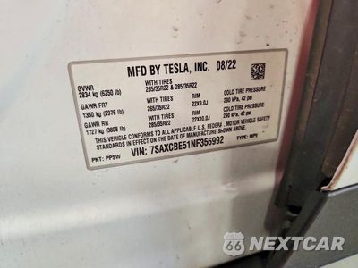 Zdjęcie 13 z 13 samochodu: 2022 TESLA MODEL X VIN:7SAXCBE51NF356992 - miniatura