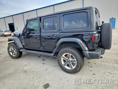 Drugie zdjęcie samochodu z przodu: 2022 JEEP WRANGLER UNLIMITED SAHARA VIN:1C4HJXEM3NW241821 - miniatura