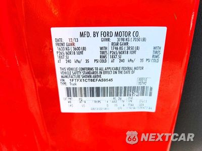 Zdjęcie 13 z 13 samochodu: 2014 FORD F150 SUPER CAB VIN:1FTFX1CT8EFA59545 - miniatura