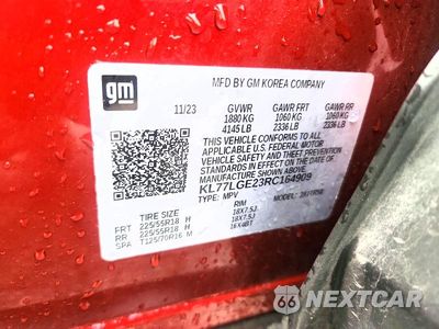 Zdjęcie 13 z 13 samochodu: 2024 CHEVROLET TRAX 1RS VIN:KL77LGE23RC164909 - miniatura