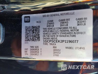 Zdjęcie 12 z 12 samochodu: 2023 CHEVROLET COLORADO LT VIN:1GCPSCEK2P1196077 - miniatura