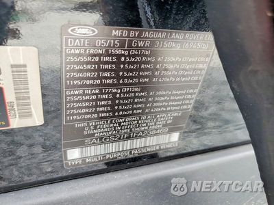 Zdjęcie 13 z 13 samochodu: 2015 LAND ROVER RANGE ROVER SUPERCHARGED VIN:SALGS2TF1FA238469 - miniatura
