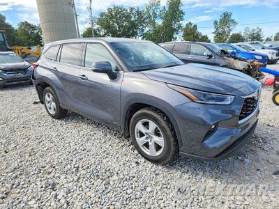 Czwarte zdjęcie samochodu z boku: 2021 TOYOTA HIGHLANDER HYBRID LE VIN:5TDBBRCH1MS529386 - miniatura