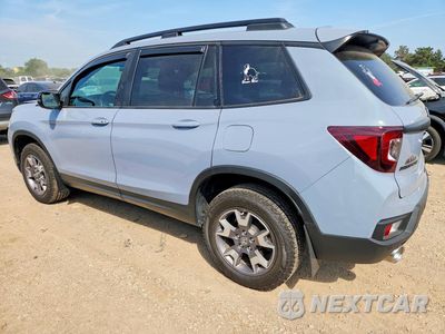 Drugie zdjęcie samochodu z przodu: 2022 HONDA PASSPORT TRAIL SPORT VIN:5FNYF8H60NB022260 - miniatura