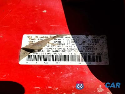 Zdjęcie 12 z 12 samochodu: 2006 ACURA TSX VIN:JH4CL95836C010728 - miniatura
