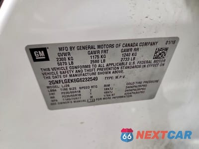 Zdjęcie 13 z 13 samochodu: 2016 CHEVROLET EQUINOX LTZ VIN:2GNFLGEK6G6232549 - miniatura
