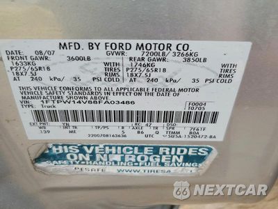 Zdjęcie 12 z 12 samochodu: 2008 FORD F150 SUPERCREW VIN:1FTPW14V88FA03486 - miniatura