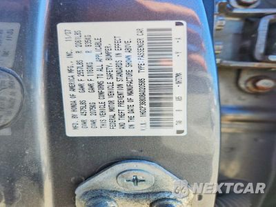 Zdjęcie 12 z 12 samochodu: 2008 HONDA ACCORD EXL VIN:1HGCP36808A020585 - miniatura