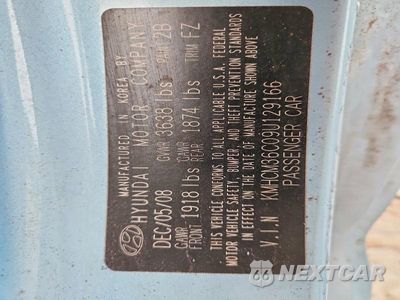 Zdjęcie 13 z 13 samochodu: 2009 HYUNDAI ACCENT GS VIN:KMHCM36C09U129166 - miniatura