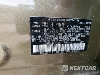 Zdjęcie 13 z 13 samochodu: 2026 SUBARU FORESTER TOURING VIN:4S4SLST71T3083442 - miniatura