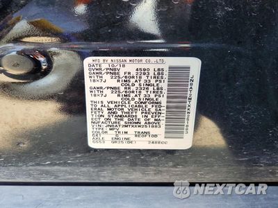 Zdjęcie 14 z 14 samochodu: 2019 NISSAN ROGUE SV VIN:JN8AT2MTXKW251883 - miniatura