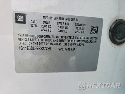 Zdjęcie 12 z 12 samochodu: 2014 CHEVROLET MALIBU 2LT VIN:1G11E5SL9EF227789 - miniatura
