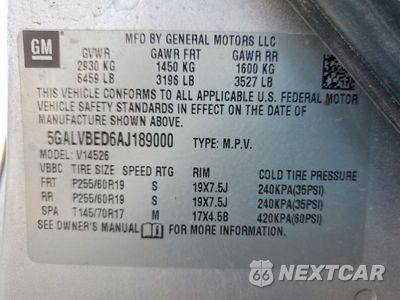 Zdjęcie 13 z 13 samochodu: 2010 BUICK ENCLAVE CXL VIN:5GALVBED6AJ189000 - miniatura