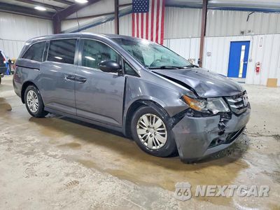 Czwarte zdjęcie samochodu z boku: 2014 HONDA ODYSSEY LX VIN:5FNRL5H20EB096898 - miniatura
