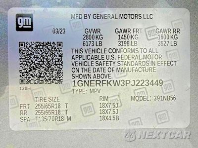 Zdjęcie 15 z 15 samochodu: 2023 CHEVROLET TRAVERSE LS VIN:1GNERFKW3PJ223449 - miniatura