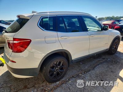 Trzecie zdjęcie samochodu z tyłu: 2013 BMW X3 XDRIVE28I VIN:5UXWX9C59DL874092 - miniatura