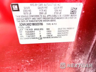 Zdjęcie 13 z 13 samochodu: 2011 CHEVROLET EQUINOX LT VIN:2CNFLNEC1B6323786 - miniatura