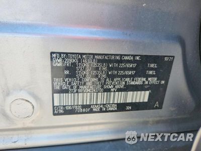 Zdjęcie 12 z 12 samochodu: 2021 TOYOTA RAV4 LE VIN:2T3F1RFV0MC243700 - miniatura