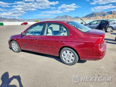 Drugie zdjęcie samochodu z przodu: 2002 HONDA CIVIC EX VIN:1HGES257X2L017571 - miniatura