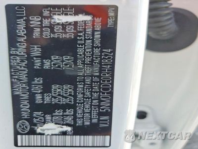 Zdjęcie 13 z 13 samochodu: 2024 HYUNDAI TUCSON SEL VIN:5NMJFCDE0RH418324 - miniatura