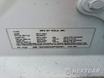 Zdjęcie 13 z 13 samochodu: 2023 TESLA MODEL Y VIN:7SAYGDED4PF933951 - miniatura