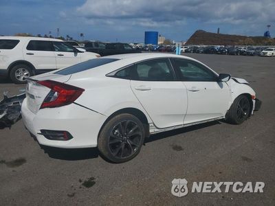Trzecie zdjęcie samochodu z tyłu: 2021 HONDA CIVIC SPORT VIN:19XFC2F88ME202589 - miniatura