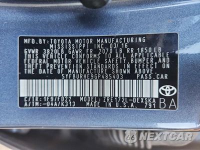 Zdjęcie 12 z 12 samochodu: 2016 TOYOTA COROLLA S PLUS VIN:5YFBURHE9GP485403 - miniatura