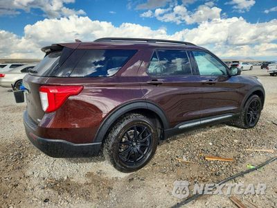 Trzecie zdjęcie samochodu z tyłu: 2020 FORD EXPLORER XLT VIN:1FMSK8DH1LGB41653 - miniatura