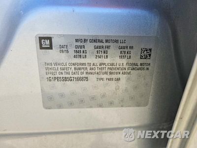Zdjęcie 12 z 12 samochodu: 2016 CHEVROLET CRUZE LIMITED LT VIN:1G1PE5SB5G7166875 - miniatura