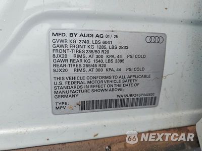 Zdjęcie 13 z 13 samochodu: 2025 AUDI Q4 E-TRON SPORTBACK PREMIUM VIN:WA12UBFZ4SP040830 - miniatura