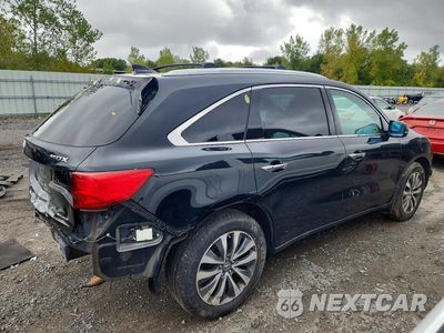 Trzecie zdjęcie samochodu z tyłu: 2016 ACURA MDX TECHNOLOGY VIN:5FRYD4H4XGB040540 - miniatura