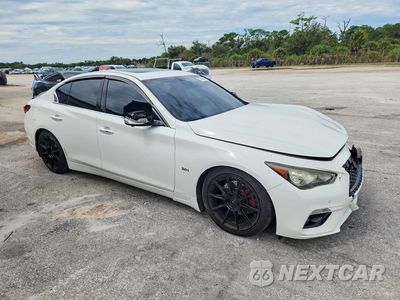 Czwarte zdjęcie samochodu z boku: 2019 INFINITI Q50 3.0T LUXE VIN:JN1EV7AP0KM510701 - miniatura